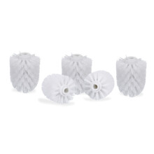 Toilet Brush Heads Set of 5, Replacement Brush Head Diameter 8 cm, 2 Colours
