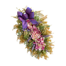 Künstlicher Blumenkranz, Außendekoration, Requisiten, Vordertür,