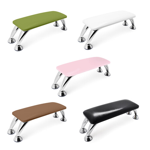 Professional Nail Art Hand Pillow Set Pu Leather Table-White 1