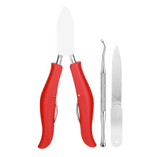 Multipurpose Nail Cuticle Scissors Stainless Steel-Red 3
