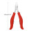 Multipurpose Nail Cuticle Scissors Stainless Steel-Red 3 4