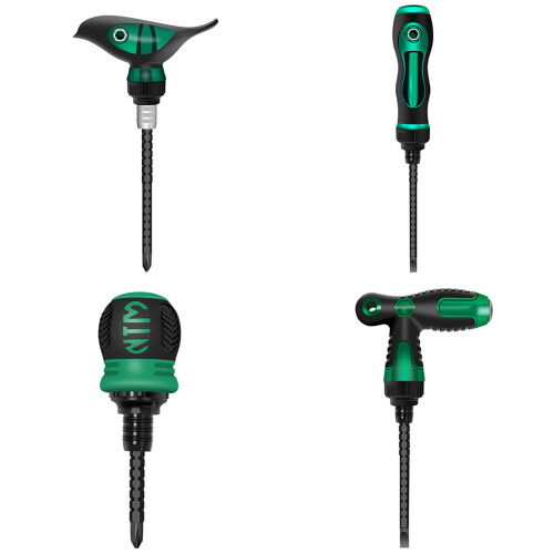 Portable Ratchet Screwdriver Three-Way Adjustable-Peanut stalk 1