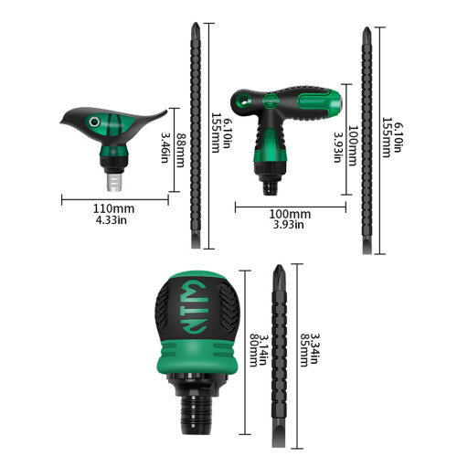 Portable Ratchet Screwdriver Three-Way Adjustable-Peanut stalk 2
