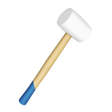 Anti-slip Rubber Mallet Hammer 8oz for Flooring Woodworking-8oz