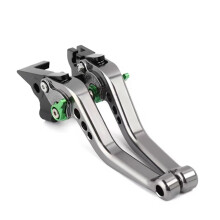clutch lever For Speed For Triple 1050 20112015 Motorcycle Adjustable Brake Clutch Lever Brake Handle brake lever(Titanium Green)