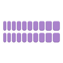 Semi Cured Gel Nail Strips 20Pcs Gel Nail Polish Stickers-0041