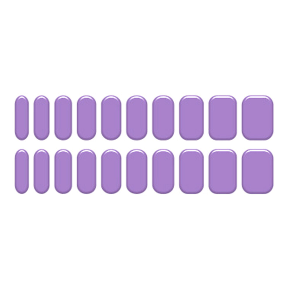 Semi Cured Gel Nail Strips 20Pcs Gel Nail Polish Stickers-0041