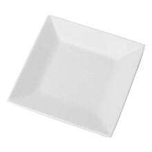 1 x Square Plate Ceramic Steak Plate Sushi Plate Food Plate Salad Plate Ceramic Plate Jewellery Tray Sashimi Tray Butter Dish White