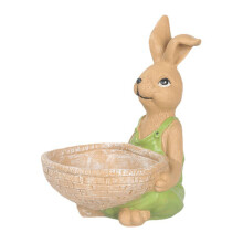 Cartoon Rabbit Flower Pot Small Vase Resin Bunny Figurine