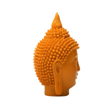 Figurines pratiques ornement Sculpture en résine de tête-Orange