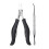 Multipurpose Nail Cuticle Scissors Stainless Steel-Black 2 1
