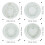 4Stk Wiederverwendbare Kunststoff Cookie Stamps DIY Backformen 11