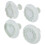 4Stk Wiederverwendbare Kunststoff Cookie Stamps DIY Backformen 5