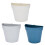 Wall Mounted Flower Pot Semicircle Shaped Plastic-Rice white 2