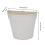 Wall Mounted Flower Pot Semicircle Shaped Plastic-Rice white 4