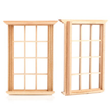 12 Mini Puppenhaus Fenster 1/12 Simulierte Gitter Fotoprop