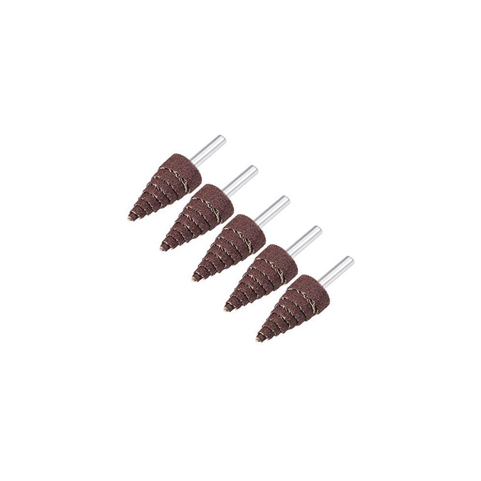 20Mm Cone Shape Abrasive Wheel 1/8' Shank For Deburring Grinding 80 Grit Pack Of 5 9001264159252