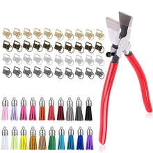 61 Pcs for Key Fob Hardware Set with Pliers for Key Chain for