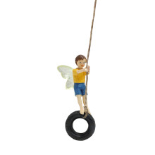 Figurine de jardin, décorations féeriques, balançoire pour