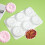 6-Cavity Flower Shape Silicone Mold Chocolate Mold Mousse Cake 6