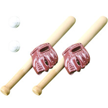 6 Sets -Baseballschläger Mit Handschuhen Und Ball 1:12