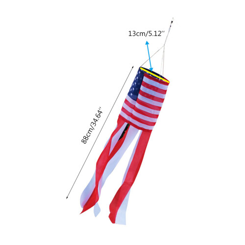 2 Stücke Amerikanische US-Flagge Windsack Regenbogen Windsack-1 2