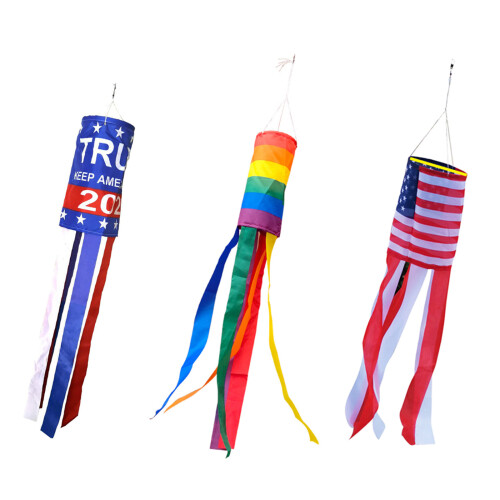 2 Stücke Amerikanische US-Flagge Windsack Regenbogen Windsack-1 1