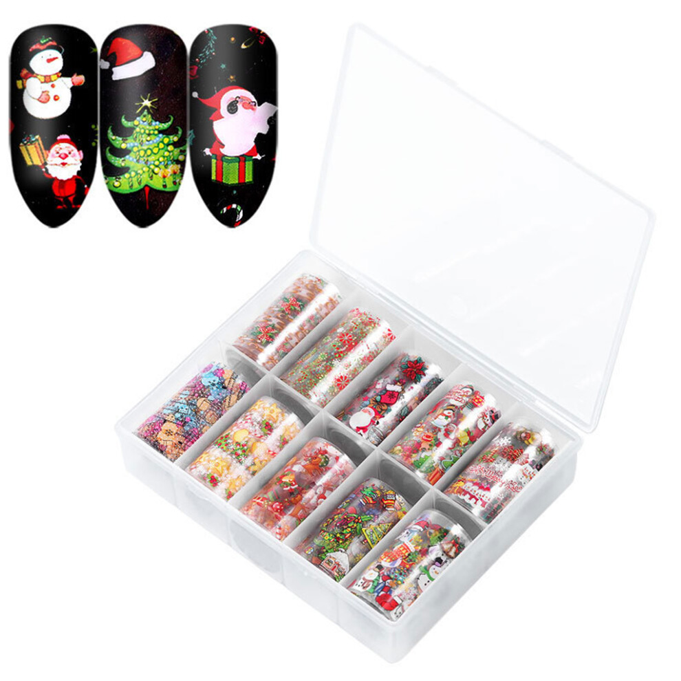 Halloween Nail Foils Nail Art Water Transfer Stickers-5