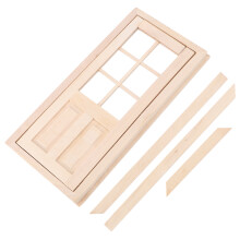 2 Sets Diy Türmodell Holz Mini Möbel Fotoprop Beige