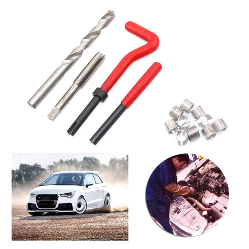 Non-slip Thread Repair Recoil Insert Installation Kit Auto-M8 2