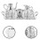 3 Sets Mini Tee Geschirr Mit Zarter Deko Und 11