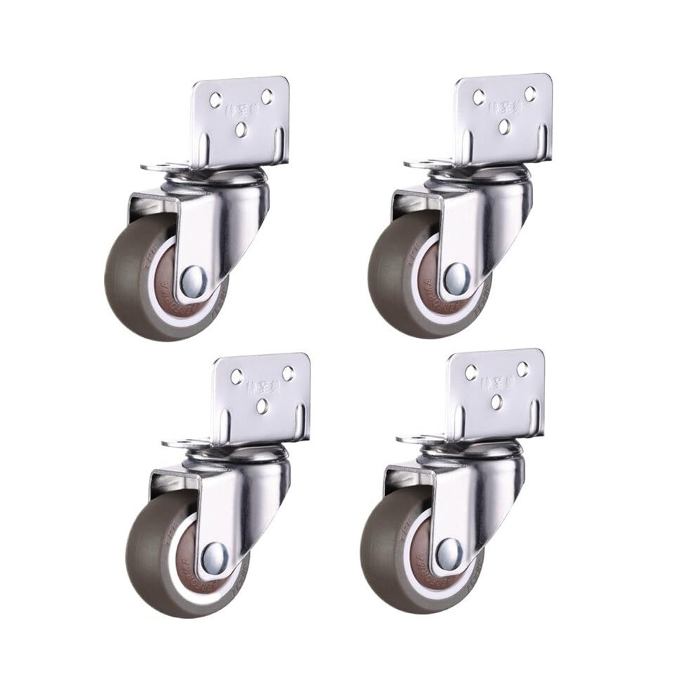 Castors, 4 Pieces, Faux Furniture Castors, Castors Made Of Soft Rubber, Quite Castors For Trolley Bed Wheels, Household Accessory Castors Ref: 3116 9001264158972