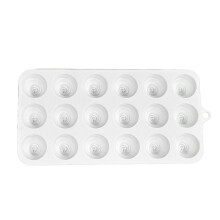 Kleine cycloonvorm met 18 holtes voor het maken van chocolade,