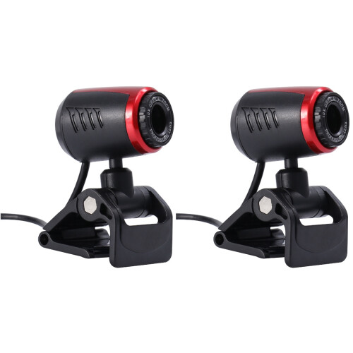 2 USB Mikrofon Praktische Webcam Flexible Schwarz 1