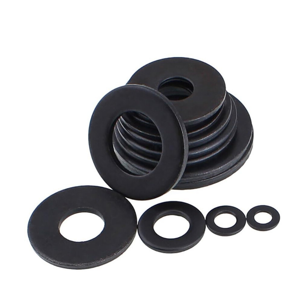 Grade 8.8 Burnished Carbon Steel Washer, M2 M2.5 M2.6 M3 M4 M5 M6 M8 M10 M12 M14 M16 M18 M20 M22 M24 M27 M30 (30Pcs M6x18x1.5) 30Pcs M6x18x1.5 9119770039637
