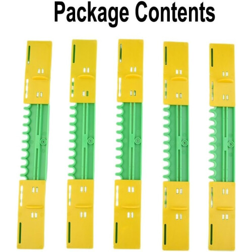 Innovative Design Set of 5 Plastic Beehive Doors to Control Bee Flow for Nests 2