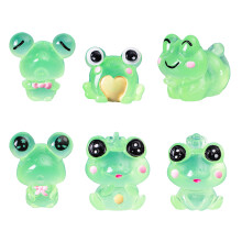 Figurines d'animaux luminescentes, Mini grenouilles, Micro-1