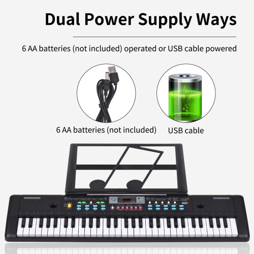 61 Tasten USB-Elektronische Orgel, E-Piano für 1