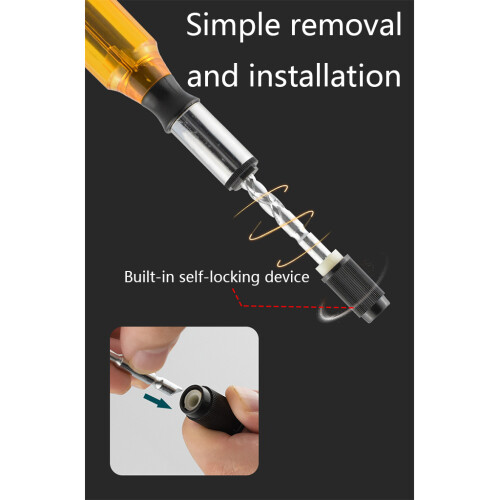 Push Pull Ratchet Screwdriver Set Press Typ Semi-automatic 2