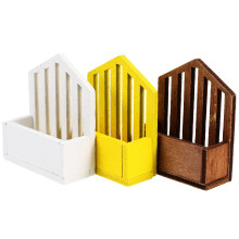 6 Mini Holzkorb Für Puppenhaus Und Aufbewahrung
