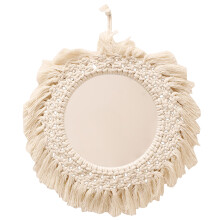 Handwoven Acrylic Mirror Stylish Round Antique Weave Mirrors