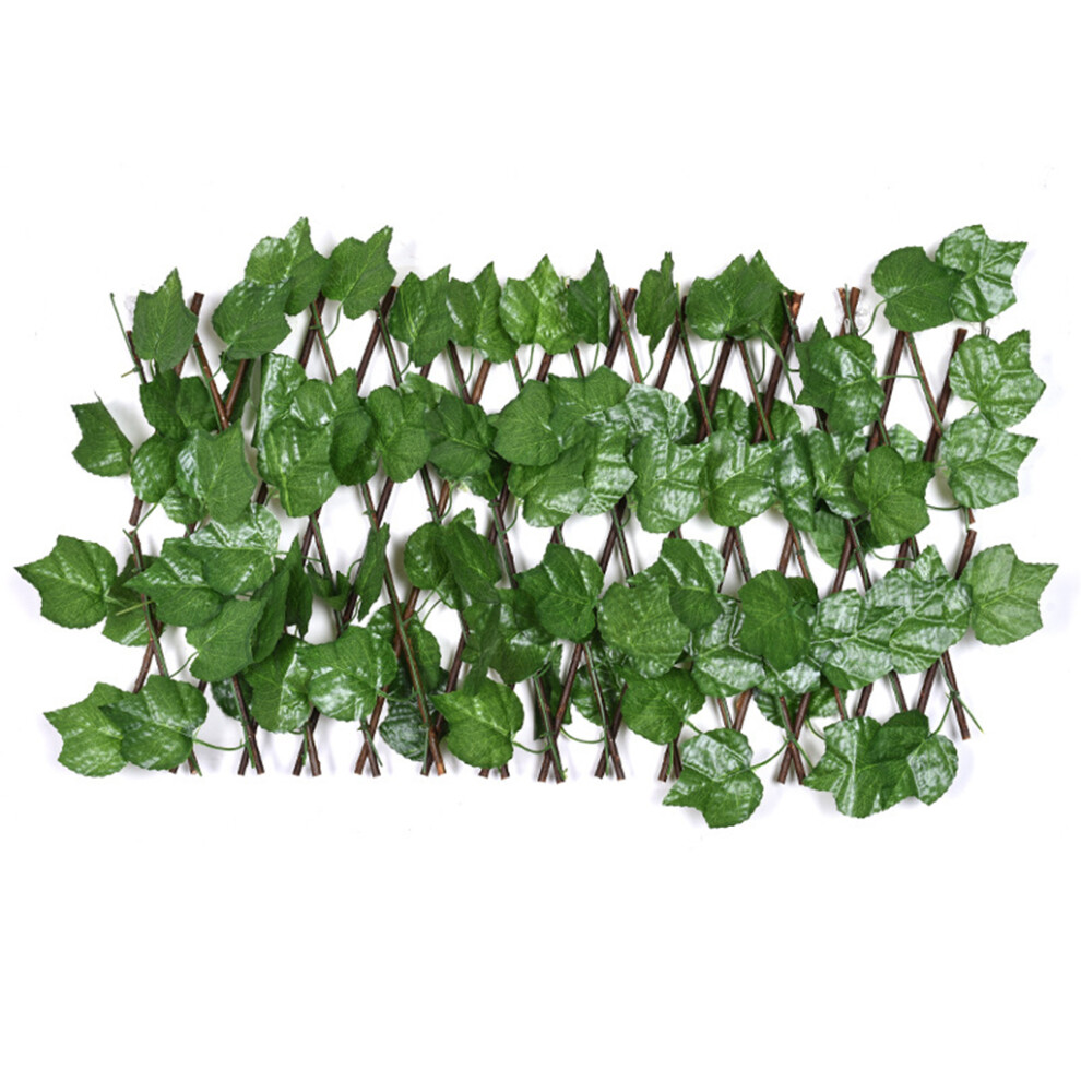 Retractable Simulation Fence-Small Fence With Big Grape Leaves 7696001052174