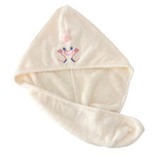 Women Hair Towel Wrap Quick Dry Hair Hat with Button for Long-X