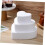 3pcs Cake Model Heart Shaped Foam Polystyrene For Cake Decorating DIY Modelling Baking Practice 5
