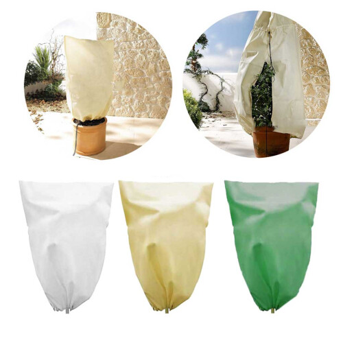 Multipurpose Plant Covers with Suck Rope Design-White 100x80cm 1
