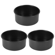 Lot de 3 moules Ă gâteau Ă fond amovible de 6 pouces, moules Ă