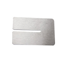 2PCS Acrylic Leathercraft Punch Aid Plate Steel-Stainless steel