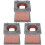 6Stk Keramik Mini Kamin Simulation Mini Bunt 11