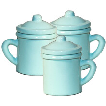 12Stk Tassen Sky-Blue Puppenhaus Für Kinder