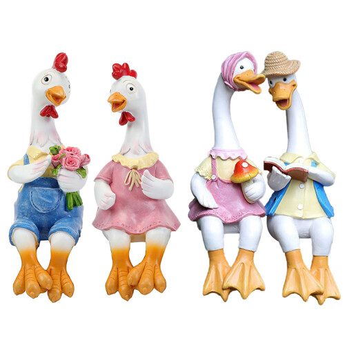 Small DUCKs Decorative Figures, Garden Decorations Ducks-1 1